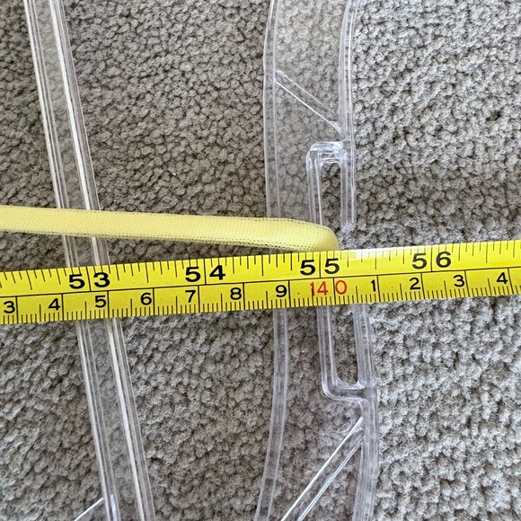 Yellow Beaded Evening Gown / Prom Dress - Picture 12 of 13